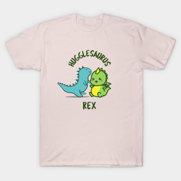 Hugglesaurus Rex - Snuggle Dinosaurs T-Shirt by Shaun Dowdall